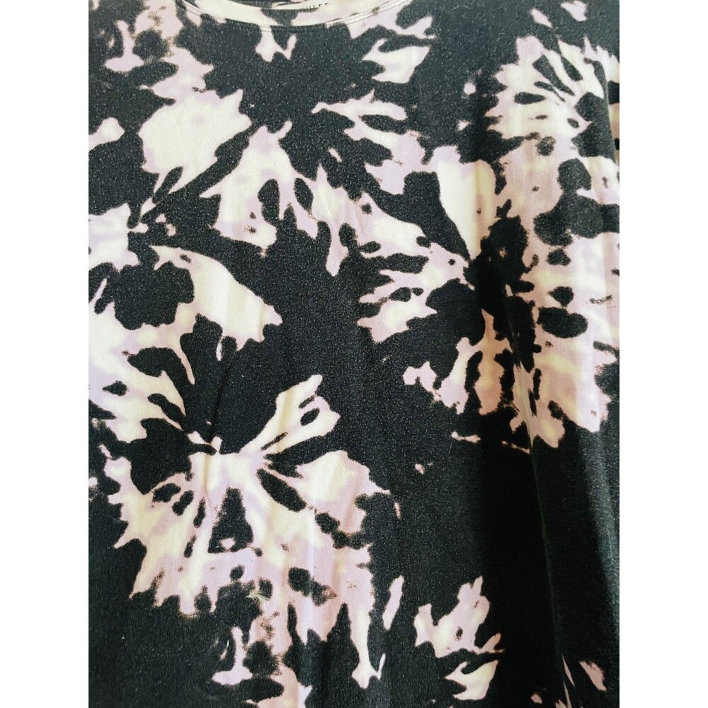 Athleta Sweatshirt Womens S White purple Tie Dye Pullover Lounge Crewneck